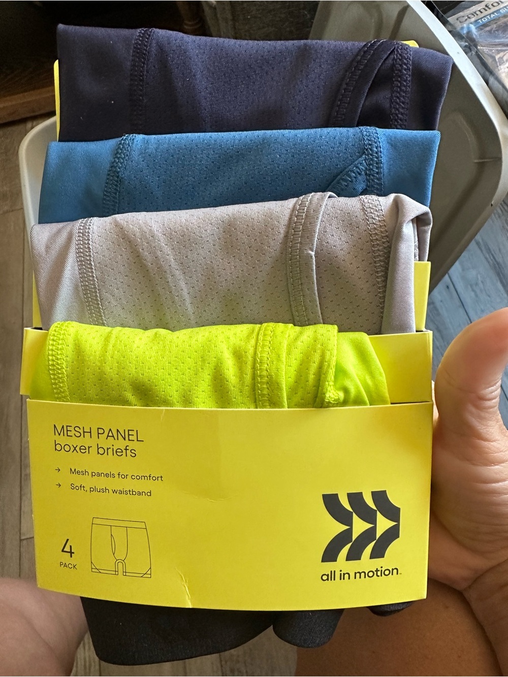 Boys Mesh Boxer Briefs 4pk -medium